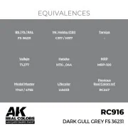 Real Colors: Dark Gull Grey FS 36231 17 ml. - AK Interactive RC916 Real Colors: Dark Gull Grey FS 36231 17 ml. - AK Interactive RC916