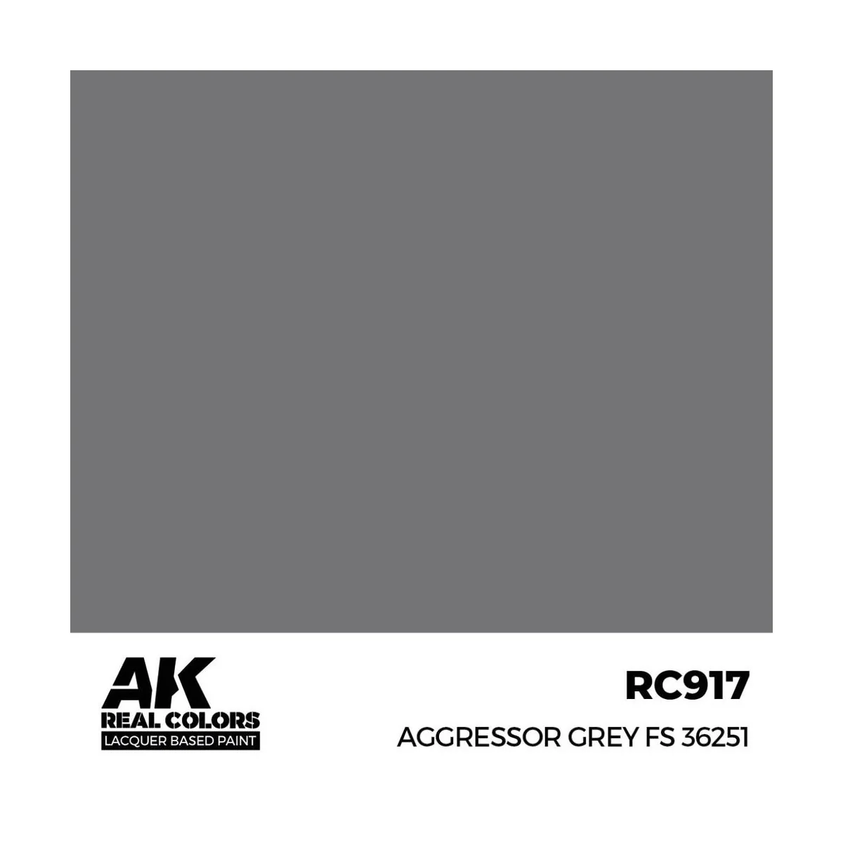 Real Colors: Aggressor Grey FS 36251 17 ml. - AK Interactive RC917 Real Colors: Aggressor Grey FS 36251 17 ml. - AK Interactive RC917