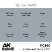 Real Colors: Light Ghost Grey FS 36375 17 ml. - AK Interactive RC920 Real Colors: Light Ghost Grey FS 36375 17 ml. - AK Interactive RC920
