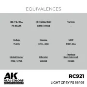 Real Colors: Light Grey FS 36495 17 ml. - AK Interactive RC921