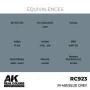 Real Colors: M-485 Blue Grey 17 ml. - AK Interactive RC923 Real Colors: M-485 Blue Grey 17 ml. - AK Interactive RC923