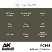 Real Colors: Dark Olive Drab 41 17 ml. - AK Interactive RC926 Real Colors: Dark Olive Drab 41 17 ml. - AK Interactive RC926