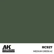 Real Colors: Medium Green 42 17 ml. - AK Interactive RC927