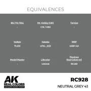 Real Colors: Neutral Grey 43 17 ml. - AK Interactive RC928