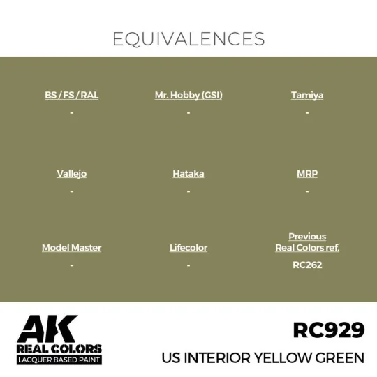 Real Colors: US Interior Yellow Green 17 ml. - AK Interactive RC929