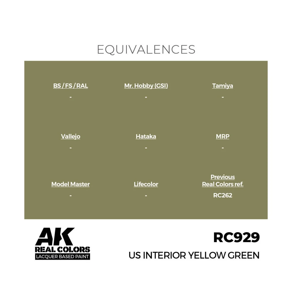Real Colors: US Interior Yellow Green 17 ml. - AK Interactive RC929