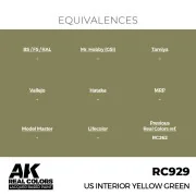 Real Colors: US Interior Yellow Green 17 ml. - AK Interactive RC929