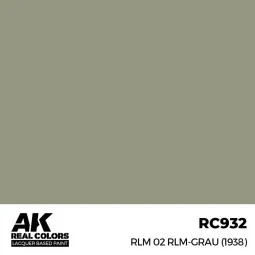 Real Colors: RLM 02 RLM-GRAU (1938) 17 ml. - AK Interactive RC932