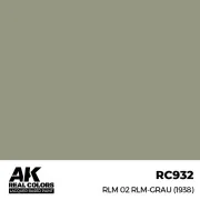 Real Colors: RLM 02 RLM-GRAU (1938) 17 ml. - AK Interactive RC932 Real Colors: RLM 02 RLM-GRAU (1938) 17 ml. - AK Interactive RC932