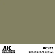 Real Colors: RLM 02 RLM-GRAU (1941) 17 ml. - AK Interactive RC933