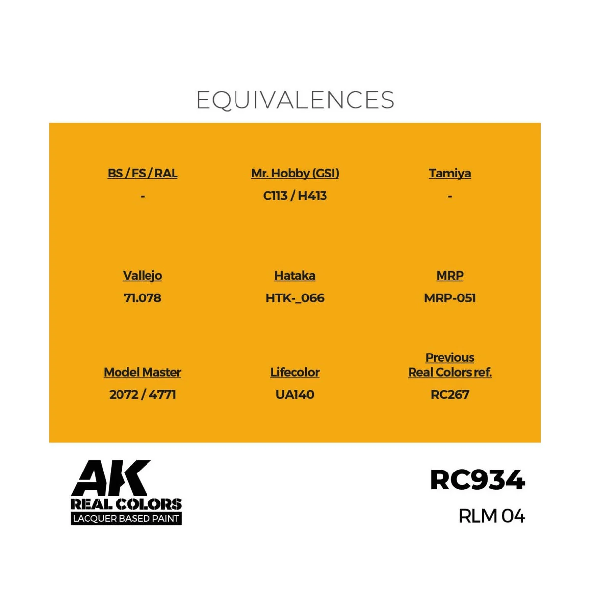 Real Colors: RLM 04 17 ml. - AK Interactive RC934