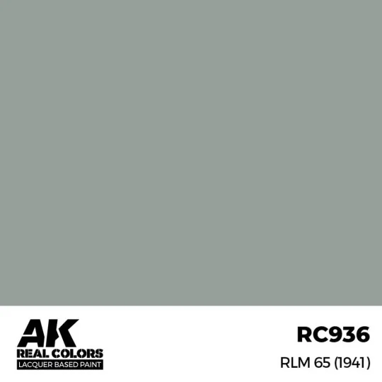 Real Colors: RLM 65 (1941) 17 ml. - AK Interactive RC936 Real Colors: RLM 65 (1941) 17 ml. - AK Interactive RC936