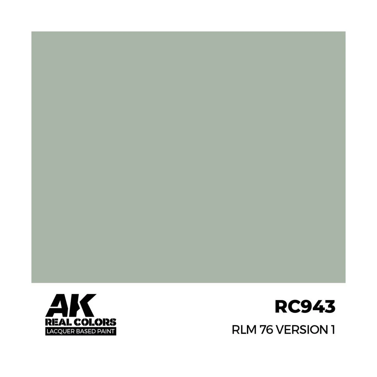 Real Colors: RLM 76 Version 1 17 ml. - AK Interactive RC943 Real Colors: RLM 76 Version 1 17 ml. - AK Interactive RC943