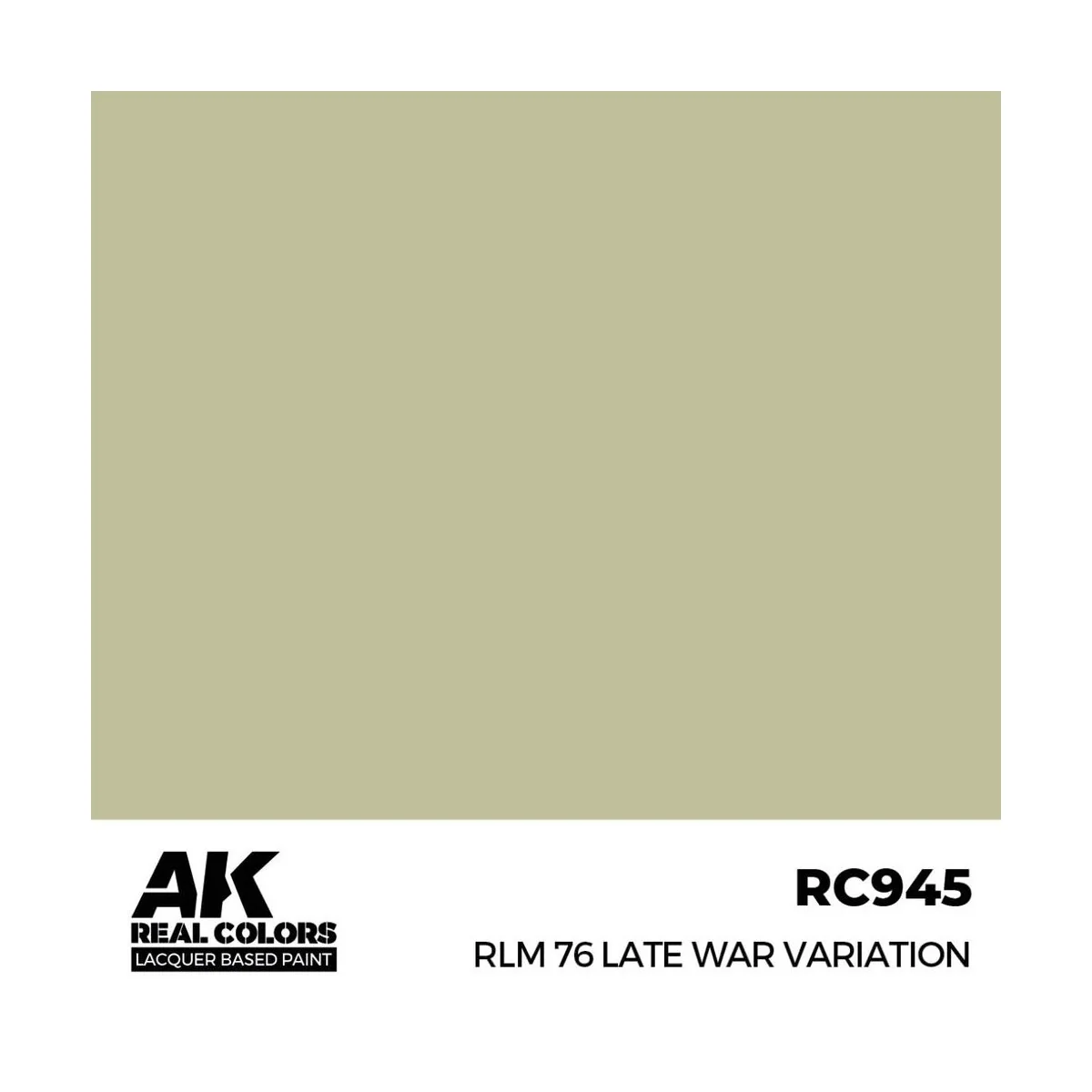 Real Colors: RLM 76 Late War Variation 17 ml. - AK Interactive RC945 Real Colors: RLM 76 Late War Variation 17 ml. - AK Interactive RC945