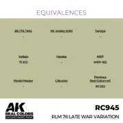 Real Colors: RLM 76 Late War Variation 17 ml. - AK Interactive RC945 Real Colors: RLM 76 Late War Variation 17 ml. - AK Interactive RC945