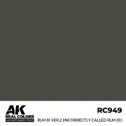 Real Colors: RLM 81 Ver.2 (incorrectly called RLM 83) 17 ml. - AK I...