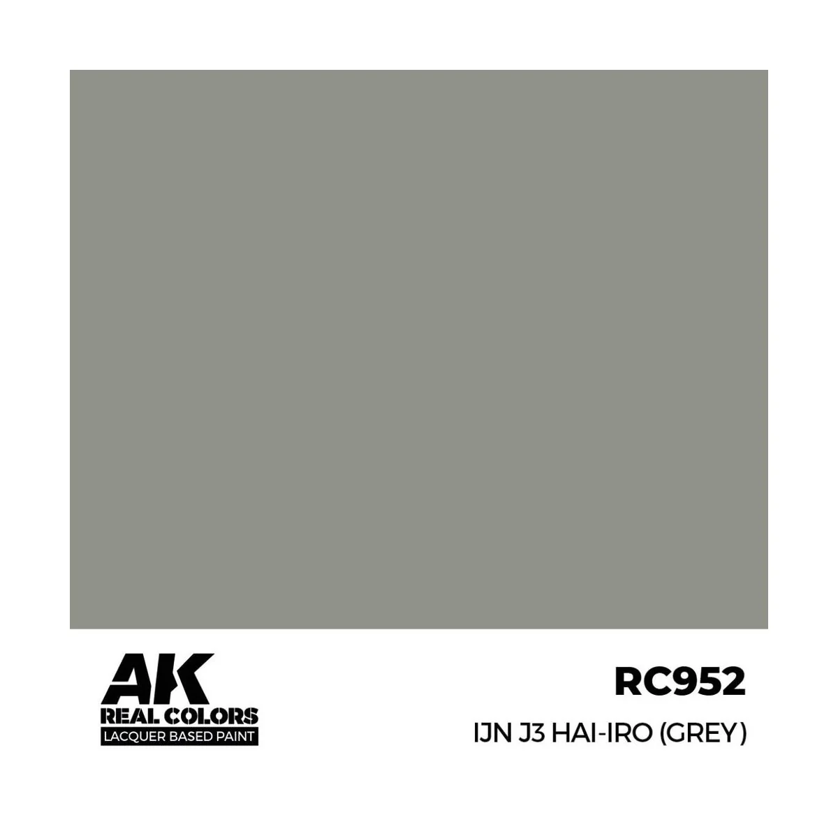 Real Colors: IJN J3 HAI-IRO (GREY) 17 ml. - AK Interactive RC952