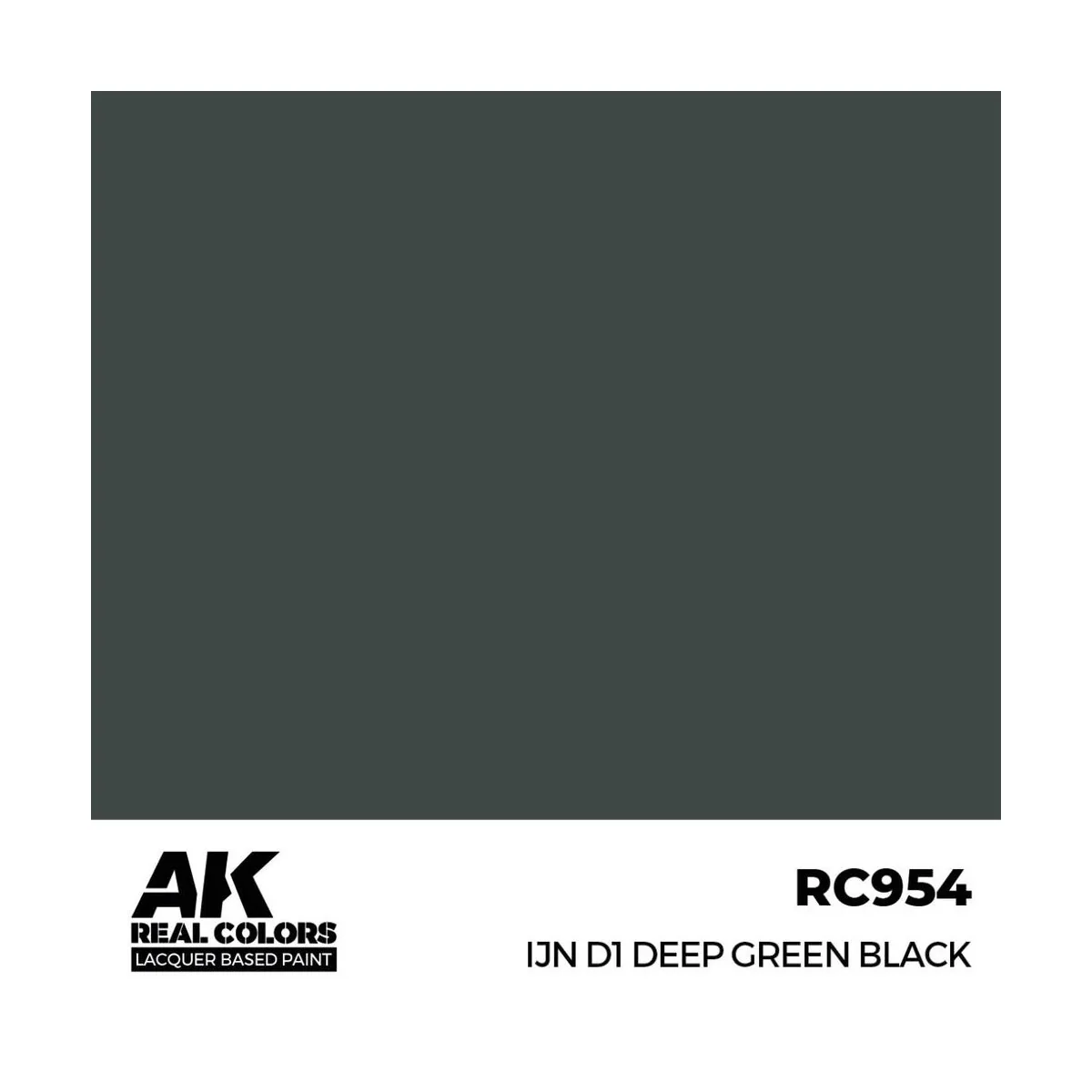 Real Colors: IJN D1 Deep Green Black 17 ml. - AK Interactive RC954