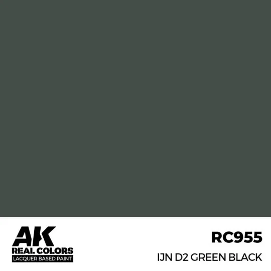 Real Colors: IJN D2 Green Black 17 ml. - AK Interactive RC955 Real Colors: IJN D2 Green Black 17 ml. - AK Interactive RC955