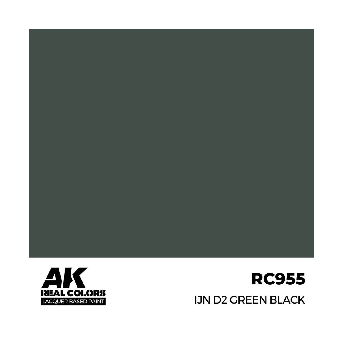 Real Colors: IJN D2 Green Black 17 ml. - AK Interactive RC955 Real Colors: IJN D2 Green Black 17 ml. - AK Interactive RC955
