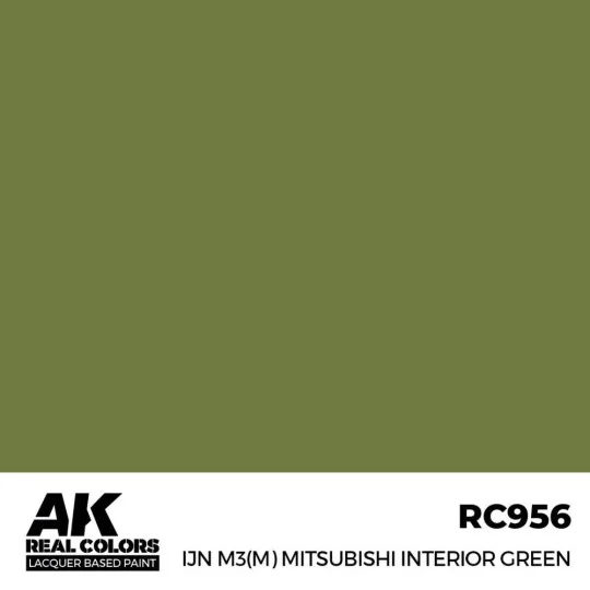 Real Colors: IJN M3 (M) MITSUBISHI Interior Green 17 ml. - AK Inter...