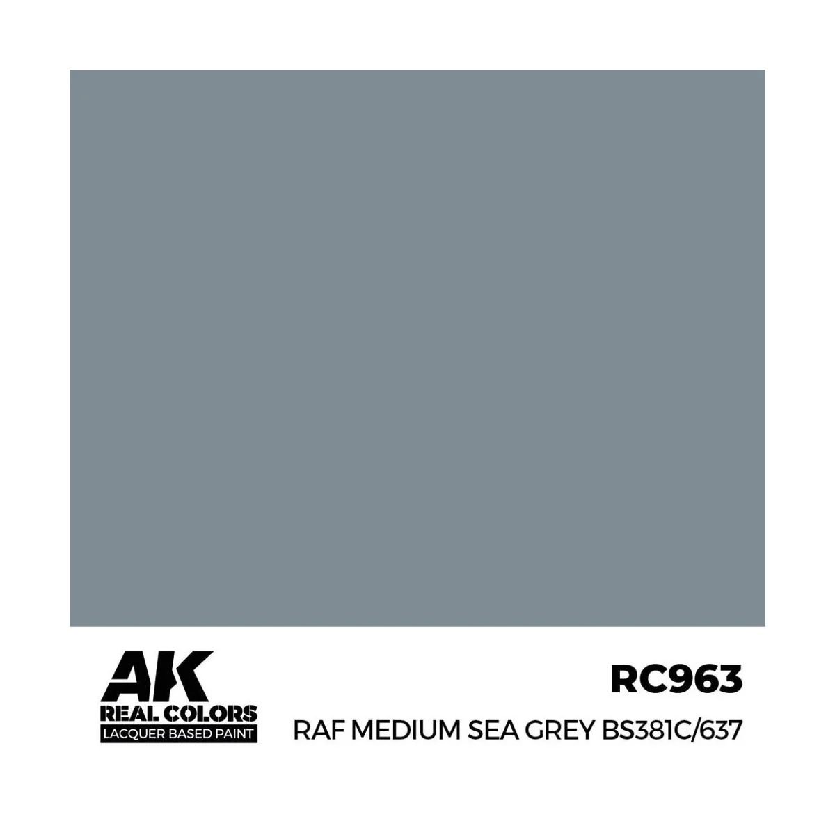 Real Colors: RAF Medium Sea Grey BS381C/637 17 ml. - AK Interactive...