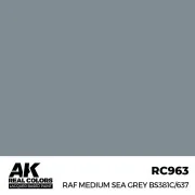 Real Colors: RAF Medium Sea Grey BS381C/637 17 ml. - AK Interactive...