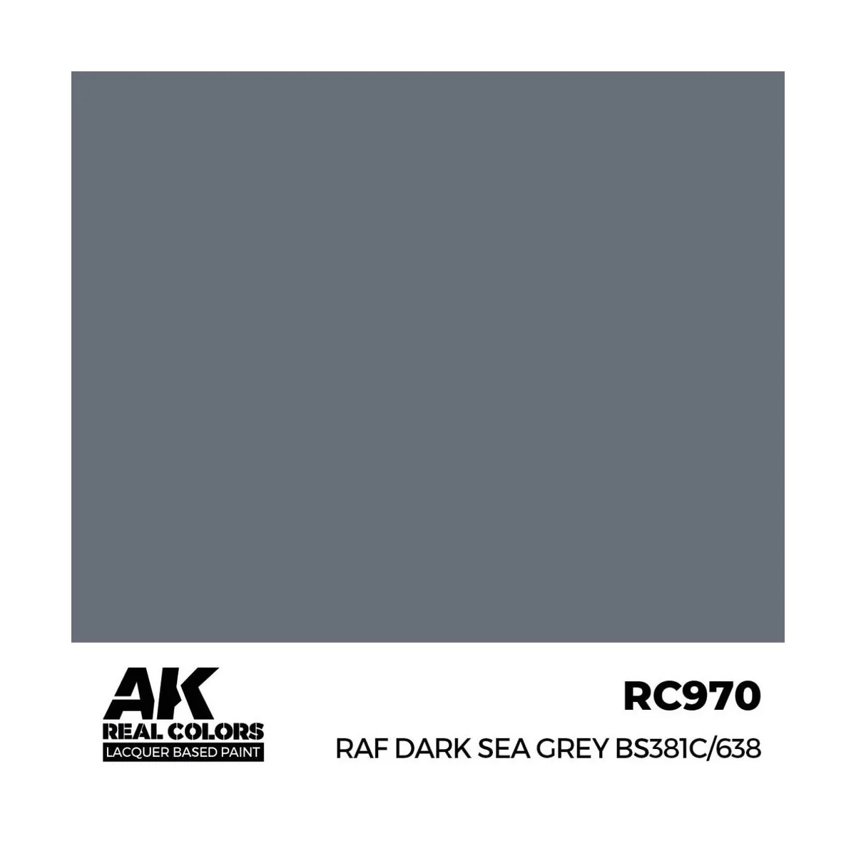 Real Colors: RAF Dark Sea Grey BS381C/638 17 ml. - AK Interactive R...