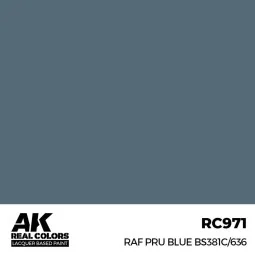 Real Colors: RAF PRU Blue BS381C/636 17 ml. - AK Interactive RC971