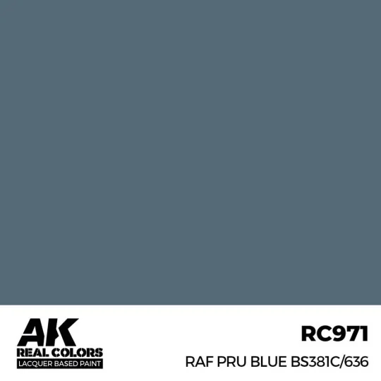 Real Colors: RAF PRU Blue BS381C/636 17 ml. - AK Interactive RC971
