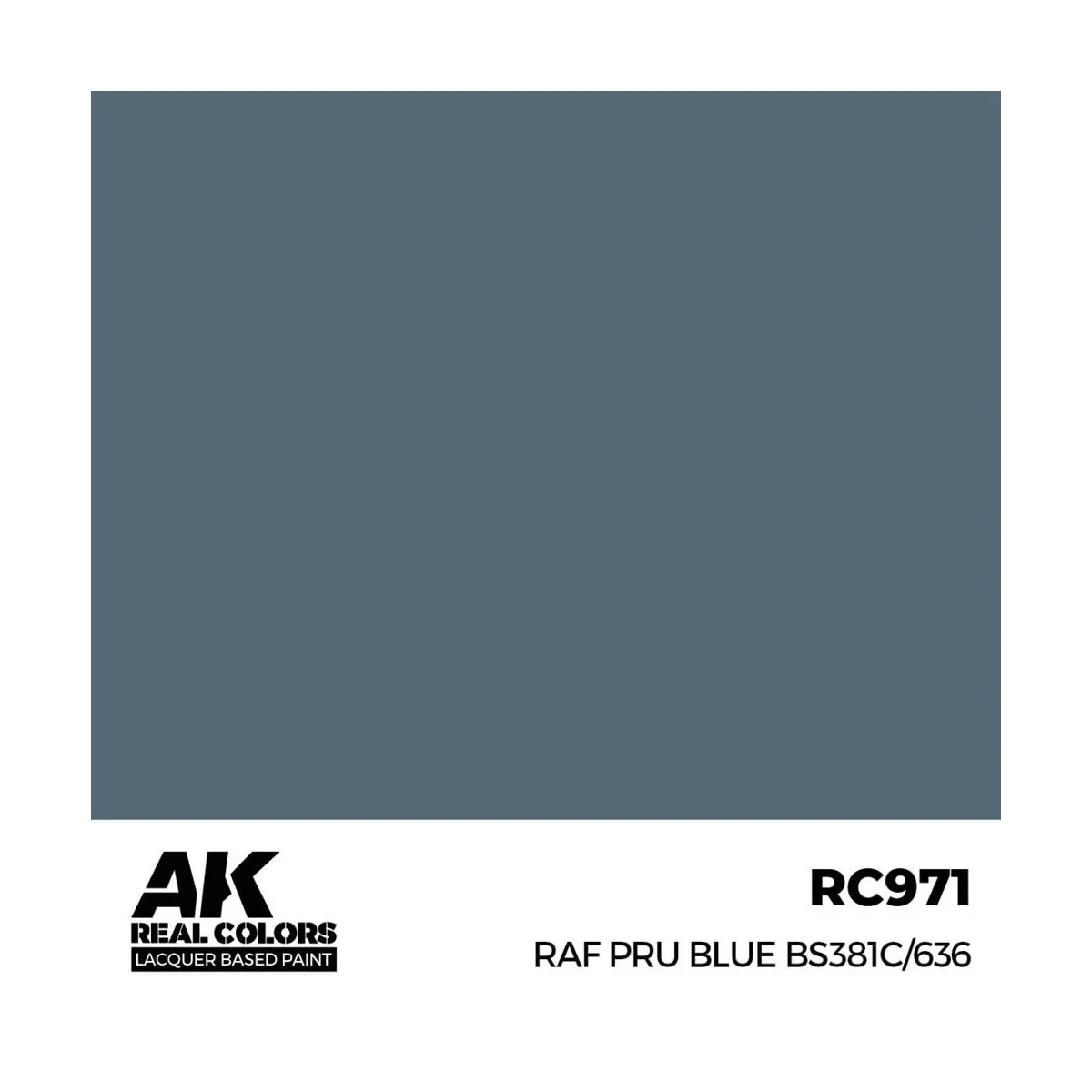 Real Colors: RAF PRU Blue BS381C/636 17 ml. - AK Interactive RC971