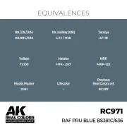 Real Colors: RAF PRU Blue BS381C/636 17 ml. - AK Interactive RC971