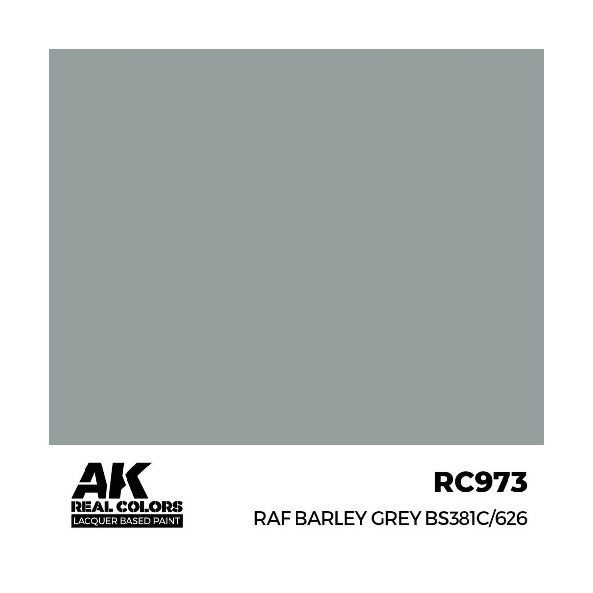Real Colors: RAF Barley Grey BS381C/626 17 ml. - AK Interactive RC973