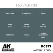 Real Colors: AMT-11 Blue Grey 17 ml. - AK Interactive RC977