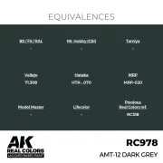 Real Colors: AMT-12 Dark Grey 17 ml. - AK Interactive RC978 Real Colors: AMT-12 Dark Grey 17 ml. - AK Interactive RC978