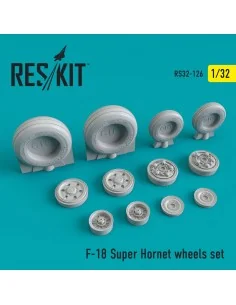 F/A-18 Super Hornet wheels set, 1/32 - ResKit Models RS32-0126