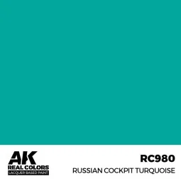 Real Colors: Russian Cockpit Torquoise 17ml. - AK Interactive RC980