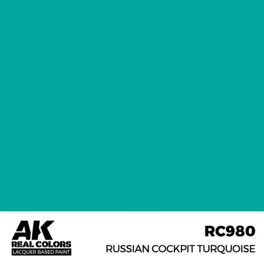 Real Colors: Russian Cockpit Torquoise 17ml. - AK Interactive RC980