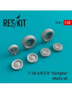 F-104 (A, B, C, D) Starfighter wheels set, 1/48 - ResKit Models RS4...