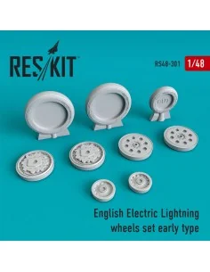 EE Lightning wheels set early type, 1/48 - ResKit Models RS48-0301