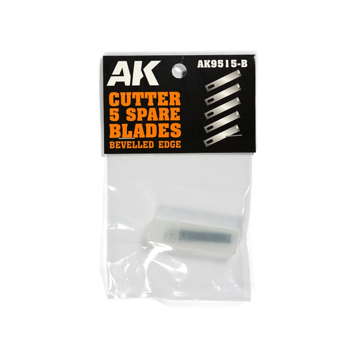 BEVELLED EDGE (5 SPARE BLADES) Replacement - AK Interactive AK9515-B