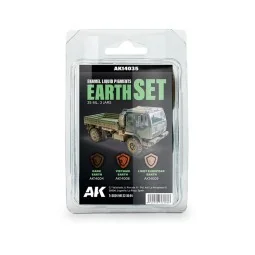 EARTH SET - Liquid Pigment (3 ref) - AK Interactive AK14035