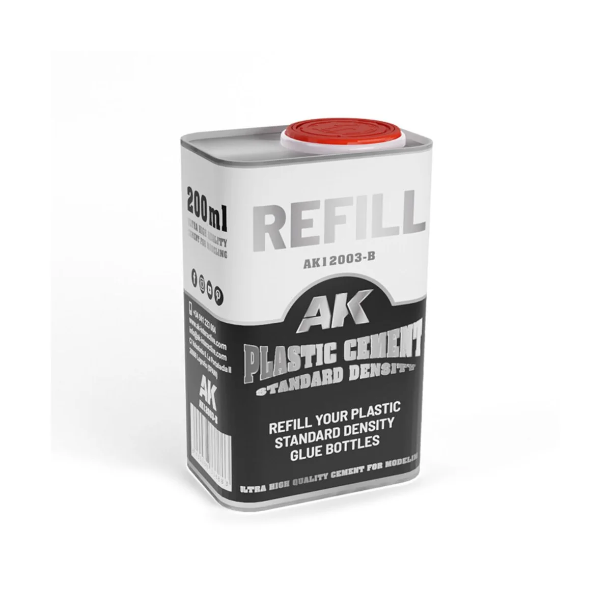 REFILLPLASTIC CEMENT STANDARD DENSITY - AK Interactive AK12003-B