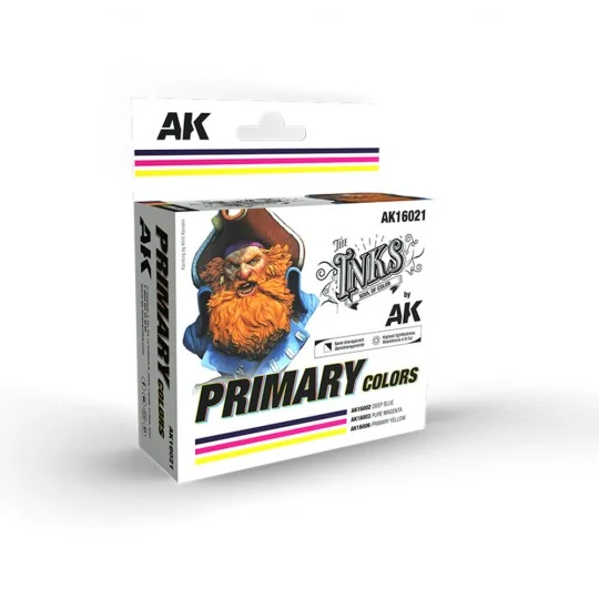 PRIMARY COLORS SET - AK Interactive AK16021 PRIMARY COLORS SET - AK Interactive AK16021