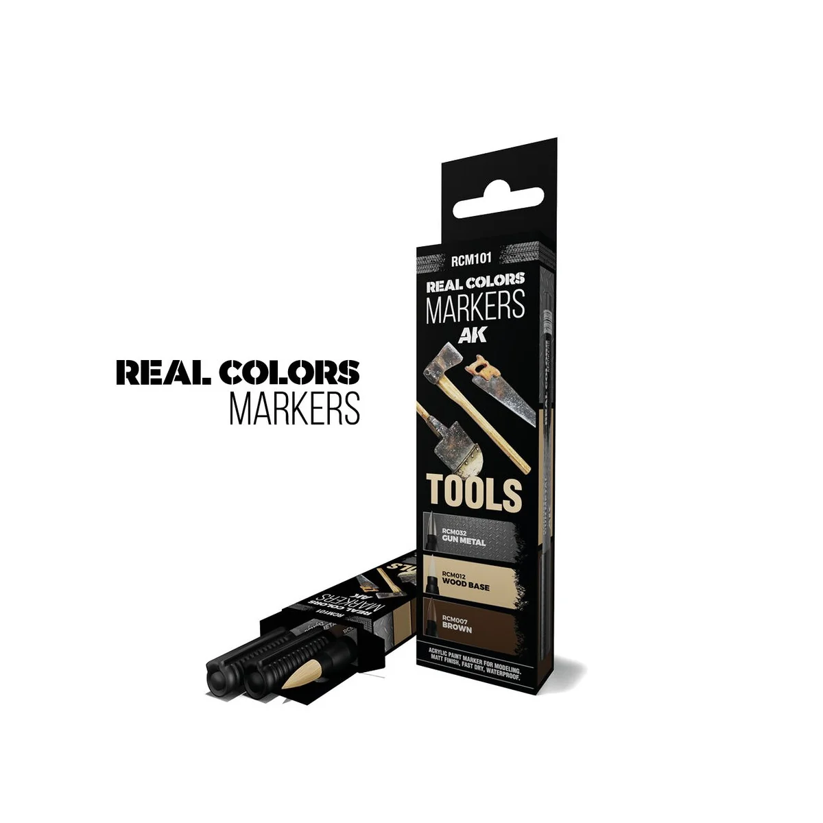 TOOLS - SET 3 REAL COLORS MARKERS - AK Interactive RCM101 TOOLS - SET 3 REAL COLORS MARKERS - AK Interactive RCM101