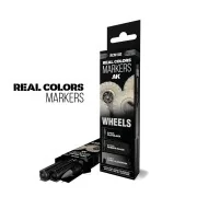 WHEELS - SET 3 REAL COLORS MARKERS - AK Interactive RCM102