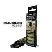 WWII ALLIED AIRCRAFT COCKPIT COLORS - SET 3 REAL COLORS MARKERS - A...