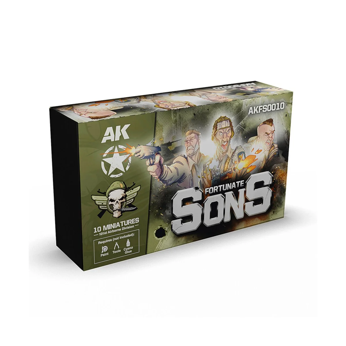 FORTUNATE SONS 101st Airborne Division (10 Miniatures) - AK Interac...