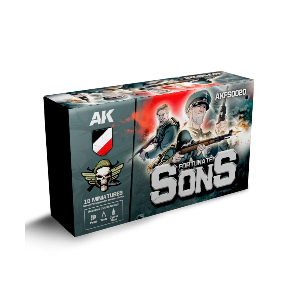 FORTUNATE SONS Panzergrenadier Division (10 Miniatures) - AK Intera...