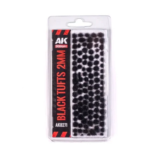 BLACK - FANTASY TUFTS 2MM - AK Interactive AK8271